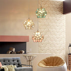 Modern Flower Petal Glass Pendant Light