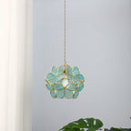 Modern Flower Petal Glass Pendant Light