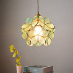 Modern Flower Petal Glass Pendant Light