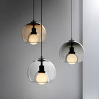 Modern Simple Glass Globe Pendant Light