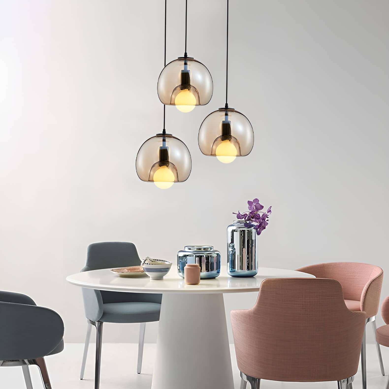 Modern Simple Glass Globe Pendant Light