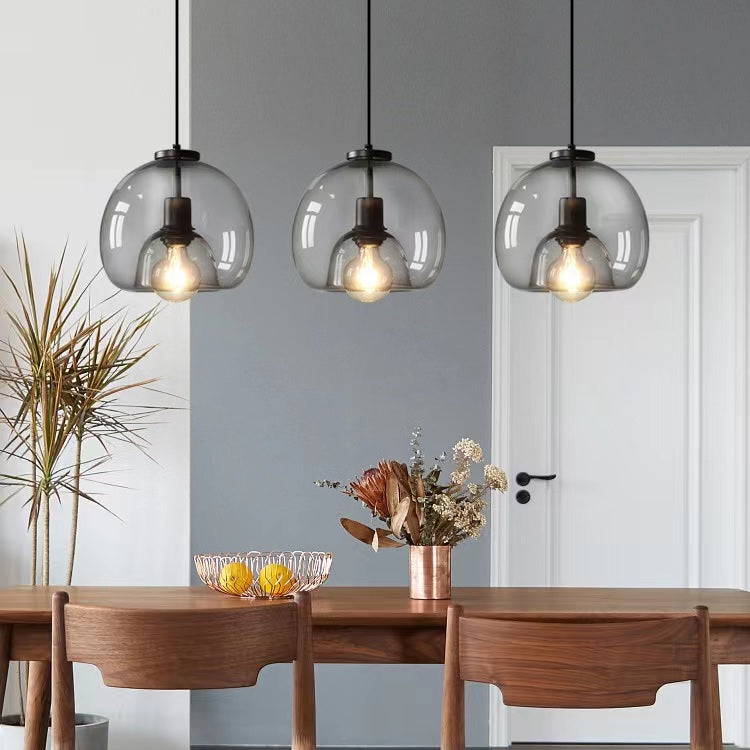 Modern Simple Glass Globe Pendant Light