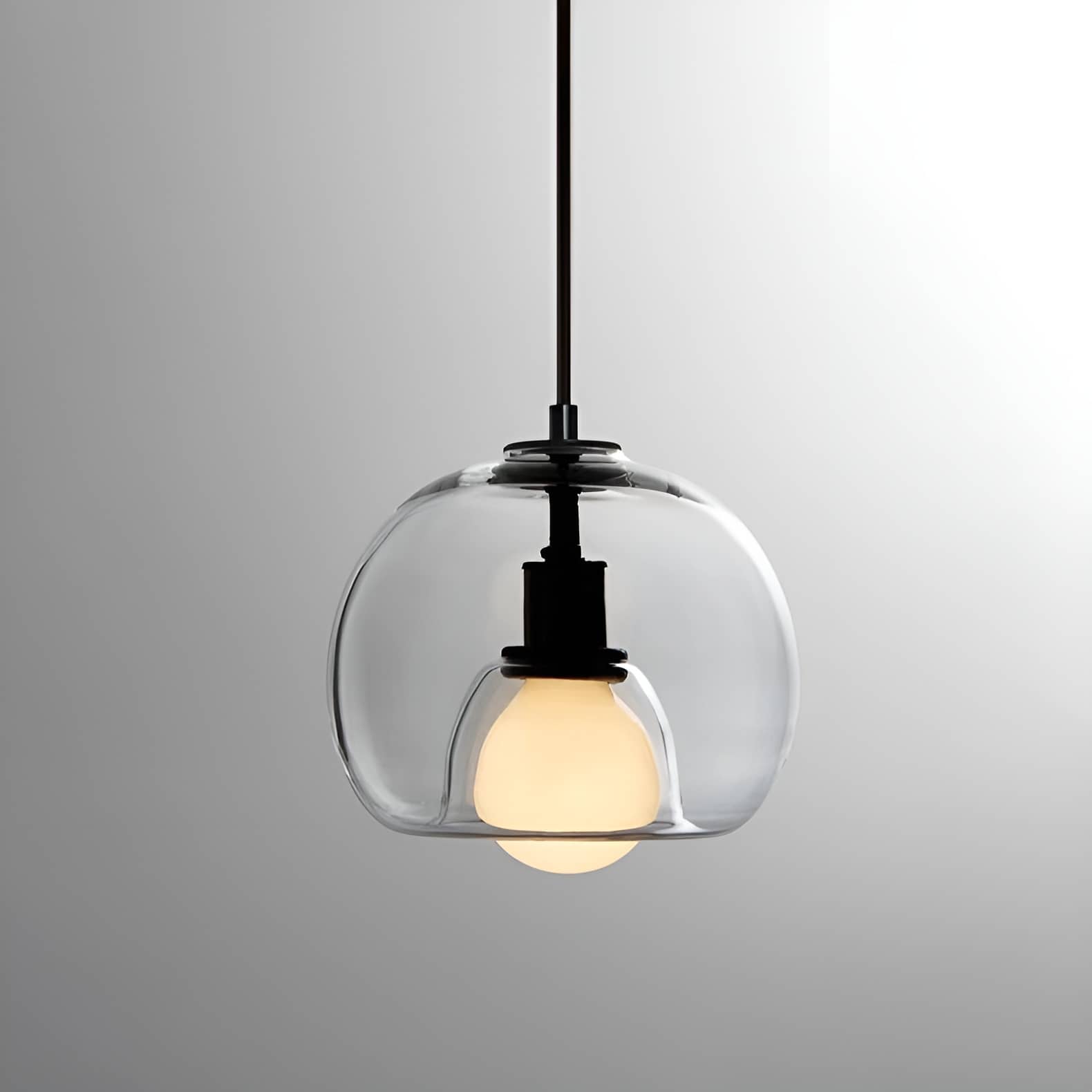 Modern Simple Glass Globe Pendant Light
