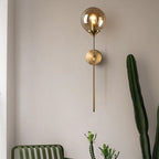 Modern Globe Shape Glass Wall Light