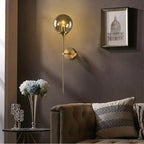 Modern Globe Shape Glass Wall Light
