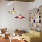 Modern Lotus Glass Pendant Light