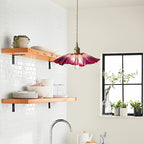 Modern Lotus Glass Pendant Light