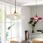 Modern Lotus Glass Pendant Light