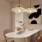Modern Lotus Glass Pendant Light