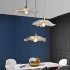 Modern Lotus Glass Pendant Light