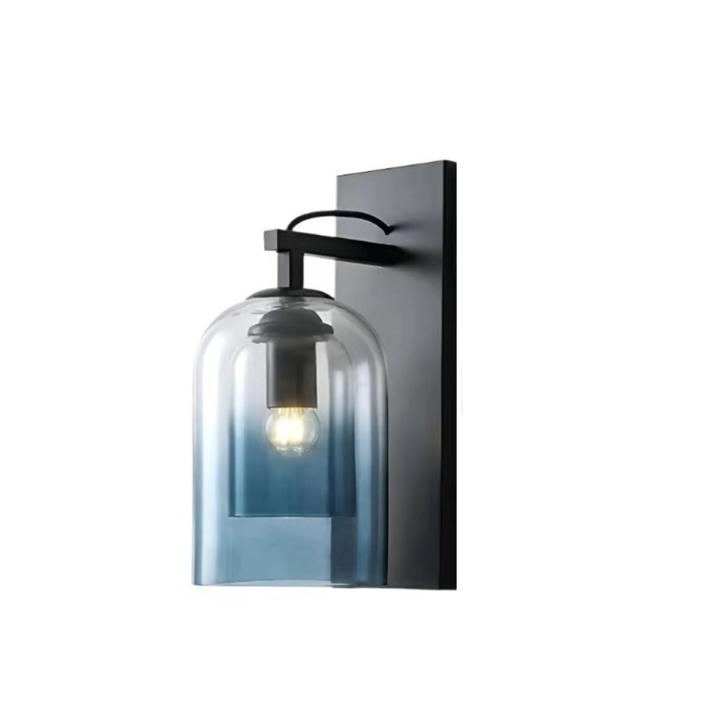 Modern Cylindrical Double Glass Wall Light