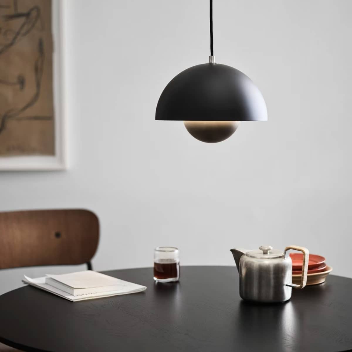 Modern Art Deco Flowerpot Pendant Light For Dining Room