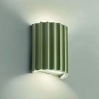 Modern Macaron Ribbed Resin Wall Light