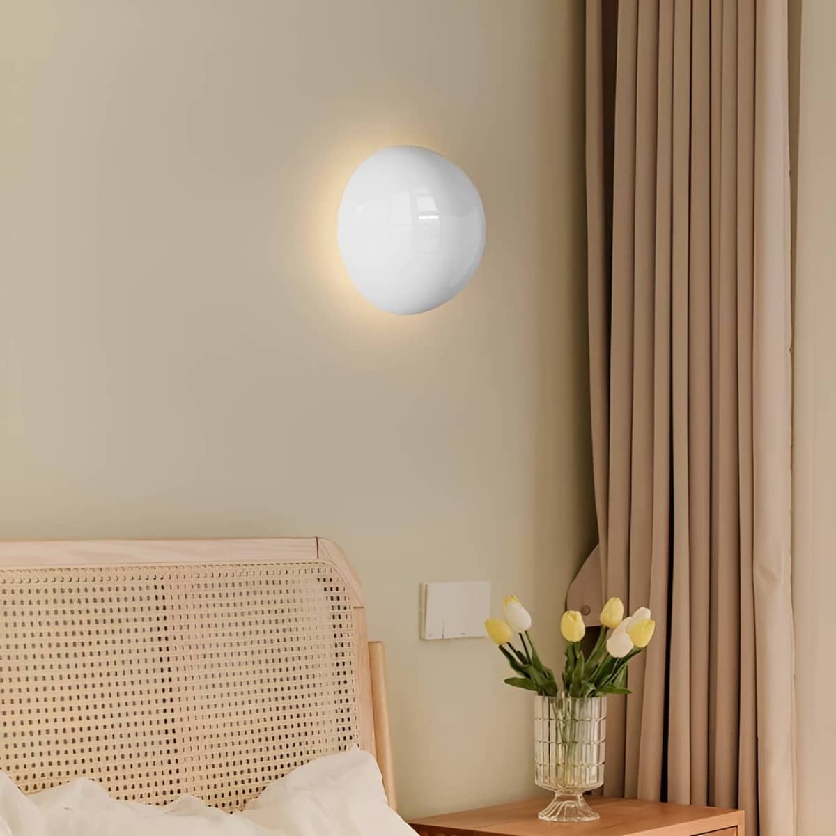 Bauhaus Minimalist Sphere Ambient Wall Light