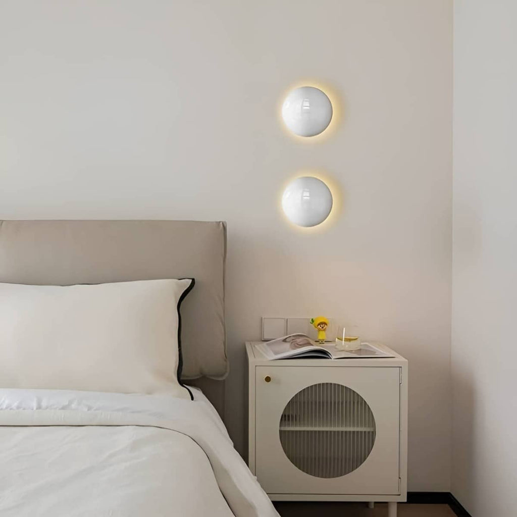 Bauhaus Minimalist Sphere Ambient Wall Light