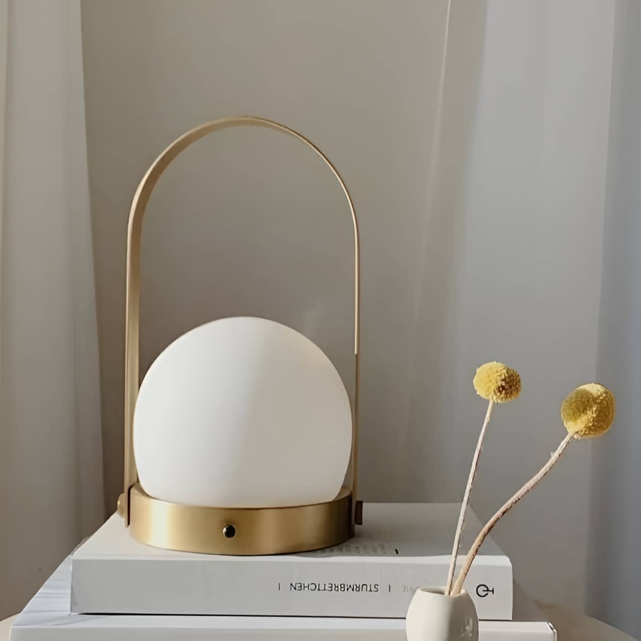 Minimalist Sphere LED Portable Table Lamp