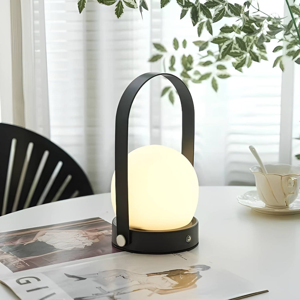 Minimalist Sphere LED Portable Table Lamp