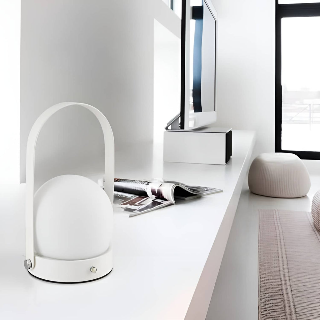 Minimalist Sphere LED Portable Table Lamp