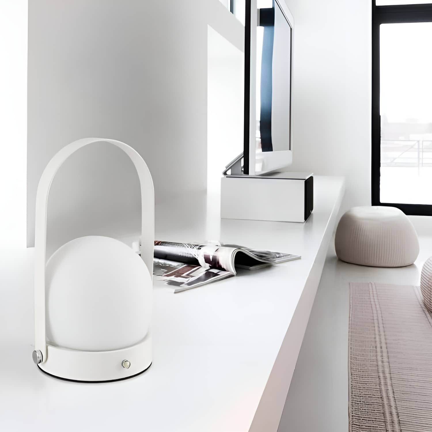 Minimalist Sphere LED Portable Table Lamp
