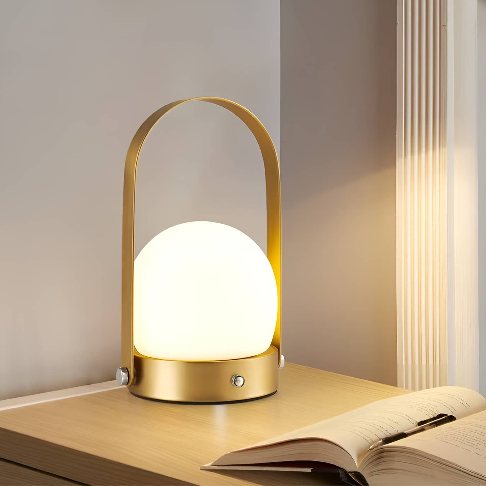 Minimalist Sphere LED Portable Table Lamp