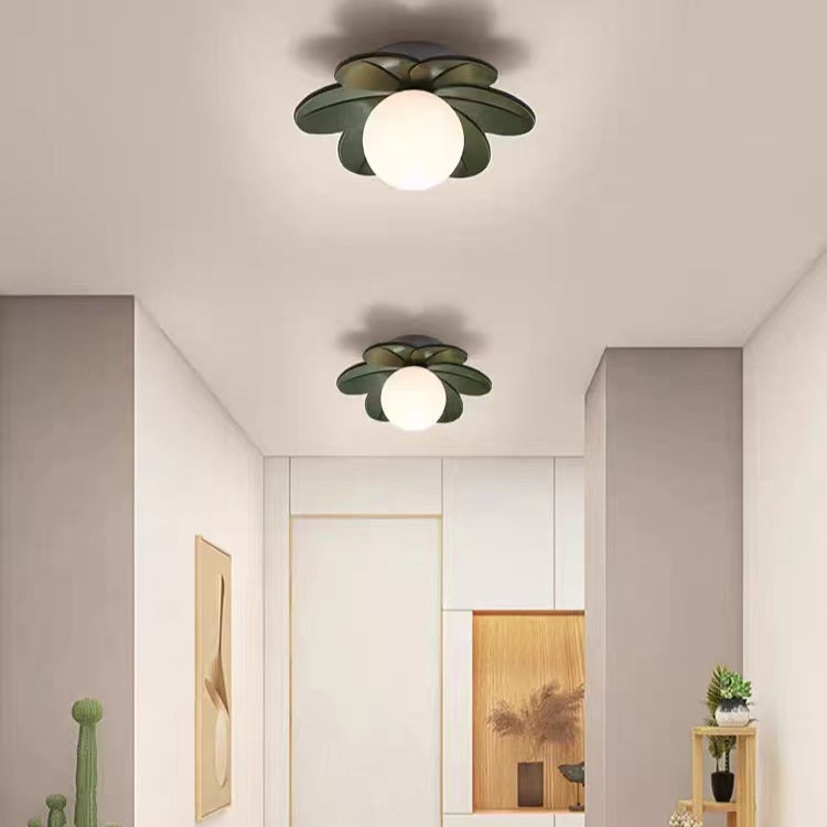 Modern Macaron Resin Cream Flower Ceiling Light