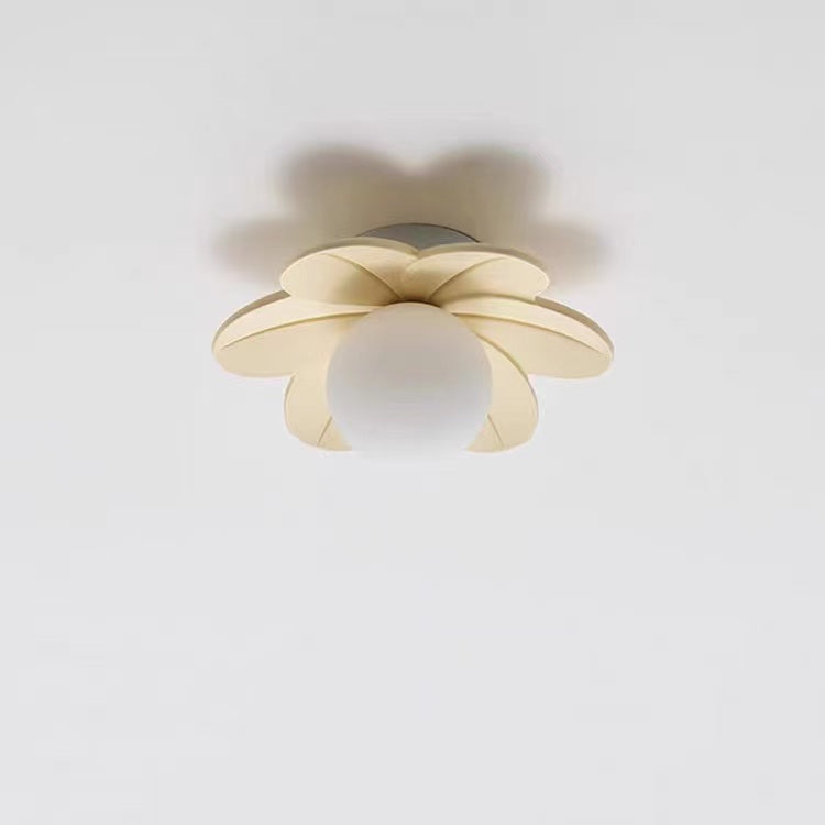 Modern Macaron Resin Cream Flower Ceiling Light