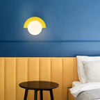 Macaron Glass Globe Bedside Wall Light