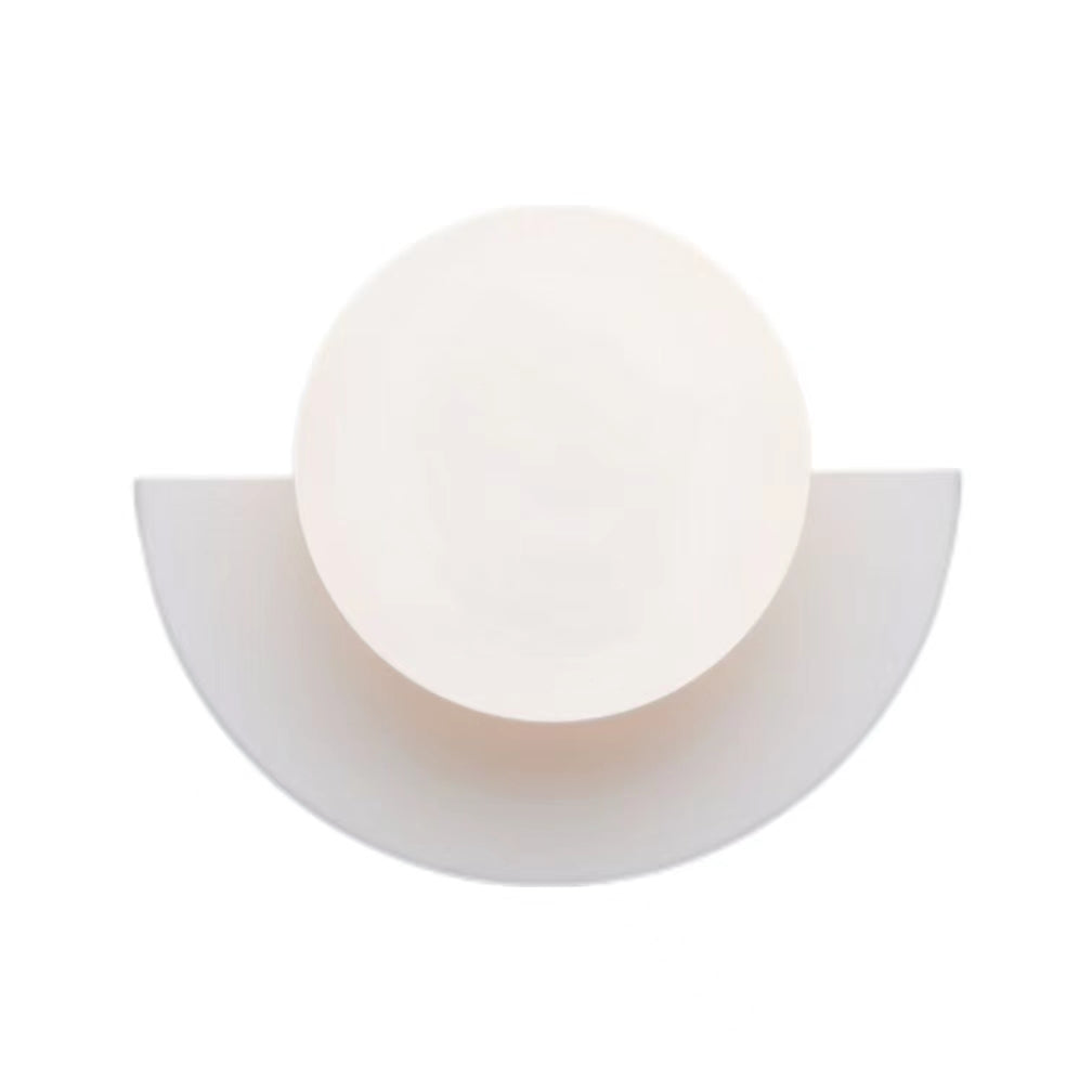 Macaron Glass Globe Bedside Wall Light