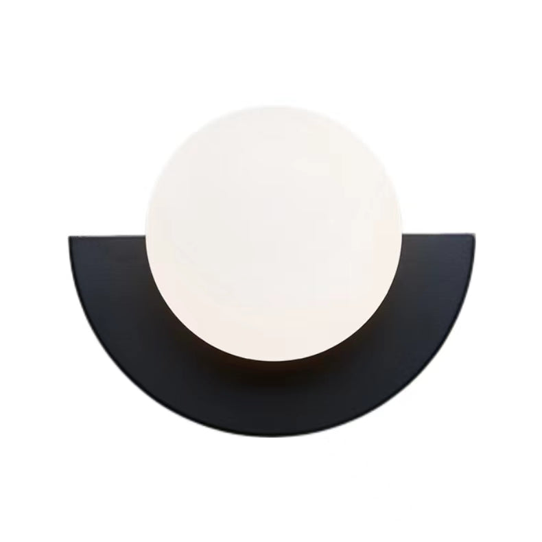 Macaron Glass Globe Bedside Wall Light