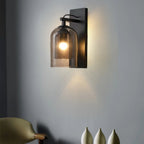 Modern Cylindrical Double Glass Wall Light