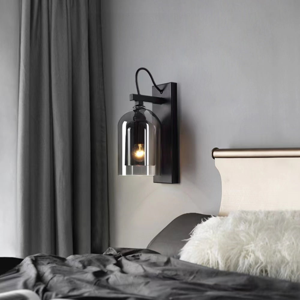 Modern Cylindrical Double Glass Wall Light