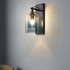 Modern Cylindrical Double Glass Wall Light