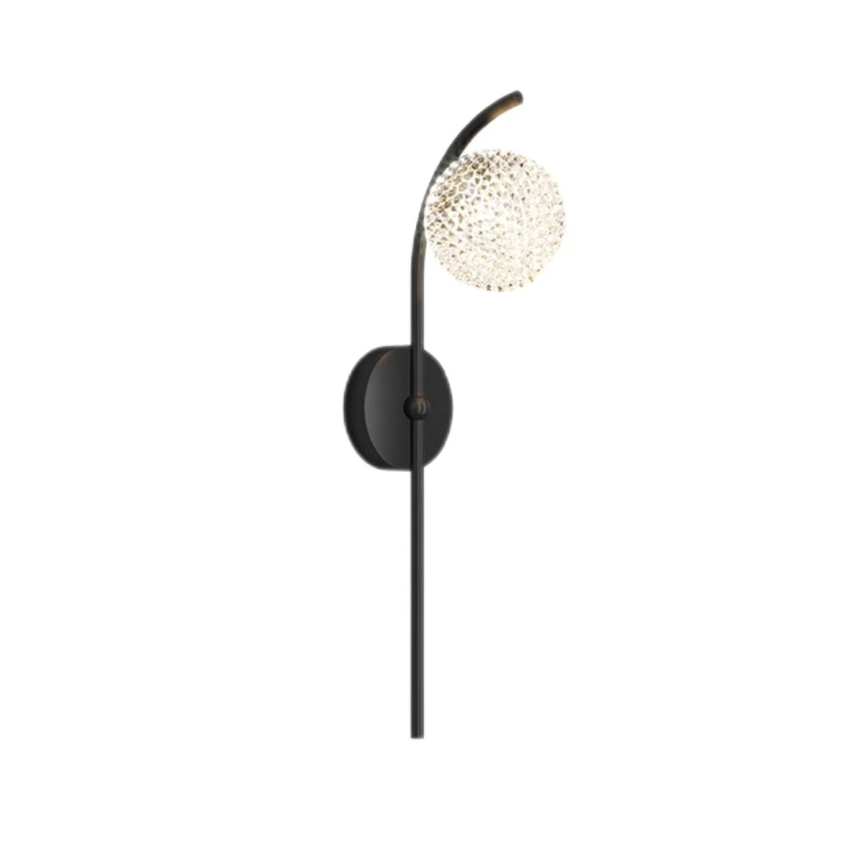 Modern Minimalist Crystal Globe Wall Light