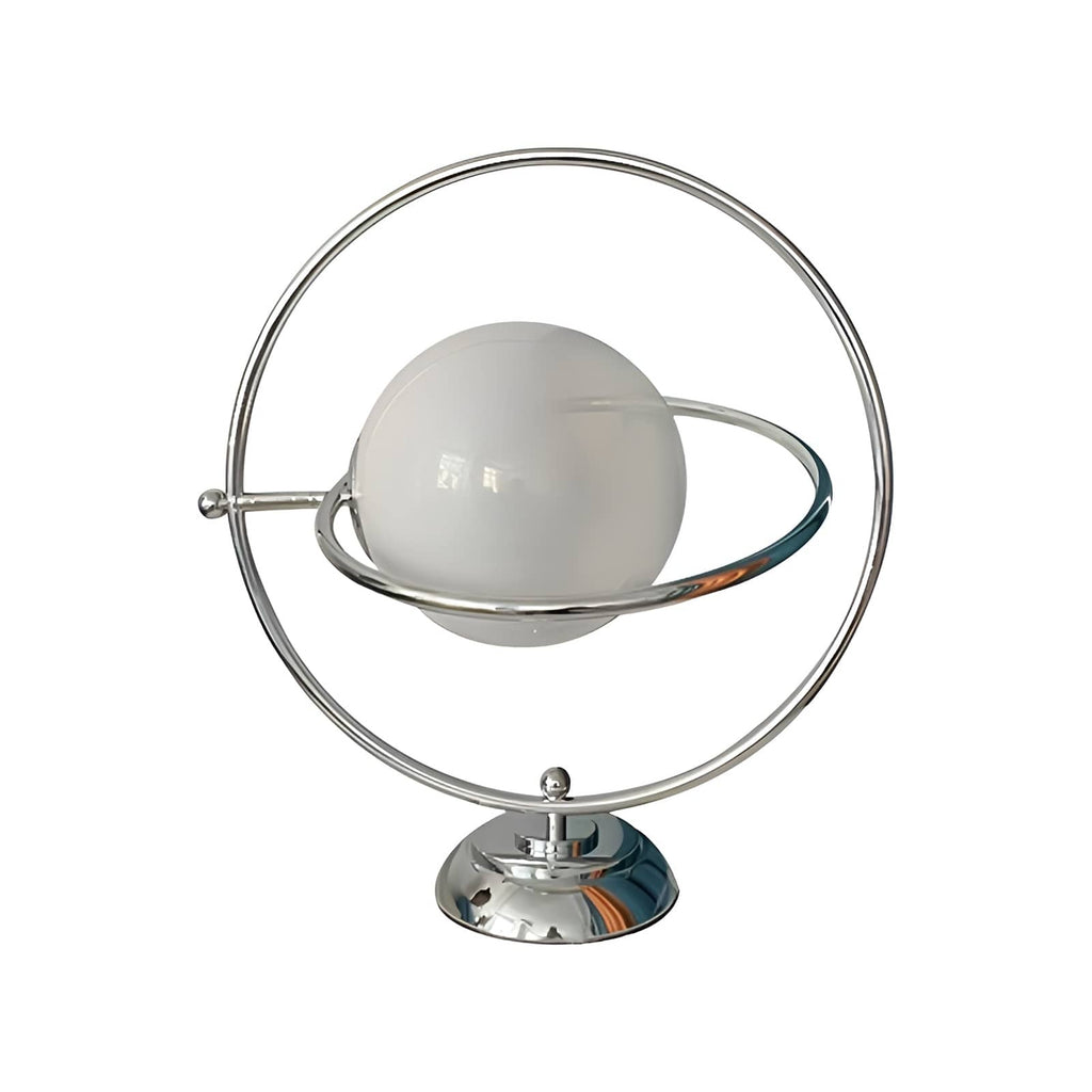 Space Age Rotatable Glass Planet Table Lamp