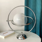 Space Age Rotatable Glass Planet Table Lamp