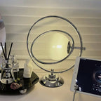 Space Age Rotatable Glass Planet Table Lamp