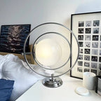 Space Age Rotatable Glass Planet Table Lamp