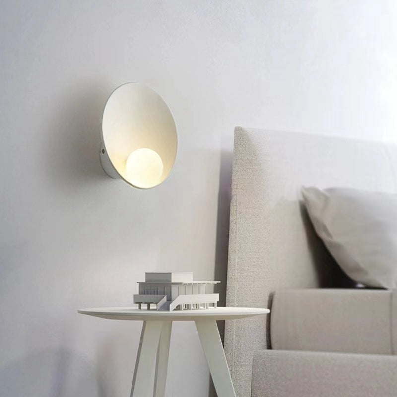 Modern Round Disc Resin Wall Light