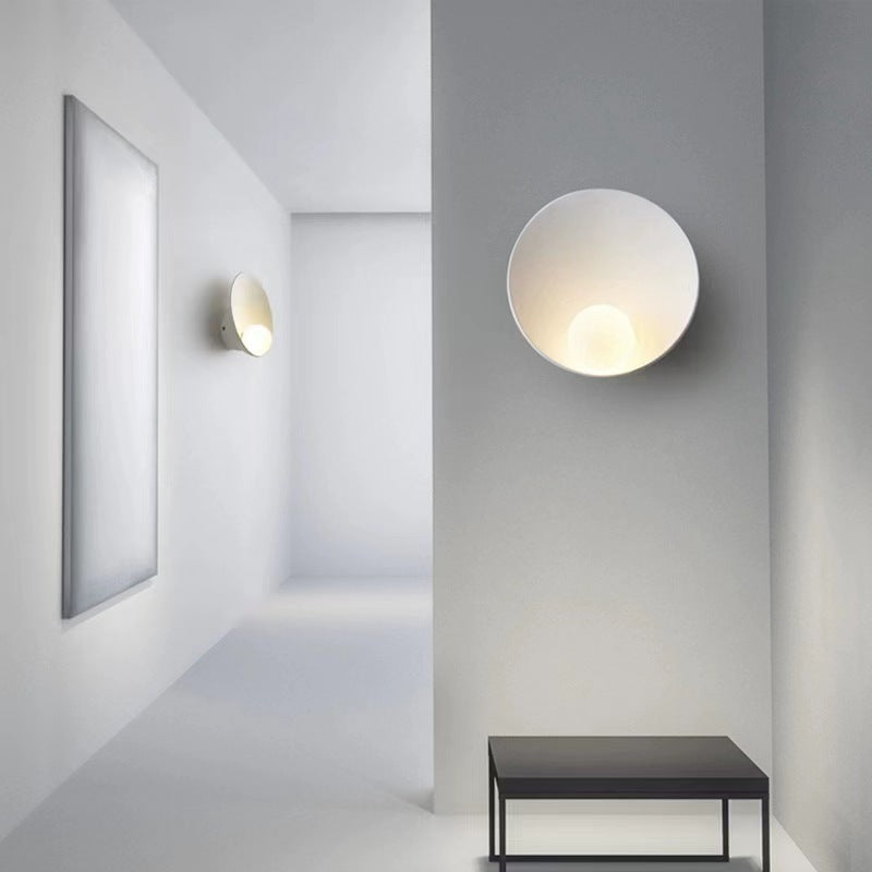 Modern Round Disc Resin Wall Light