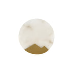 Modern Round Marble and Copper Wall Sconce