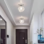 Modern Silver Glass Ice Cube Ceiling Light