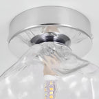 Modern Silver Glass Ice Cube Ceiling Light