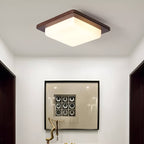 Modern Japanese Wooden Square Ceiling Light