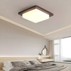 Modern Japanese Wooden Square Ceiling Light