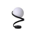 Modern Spiral Glass Ball Table Lamp for Bedside
