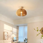 Modern Japanese Pumpkin Wooden Ceiling Light