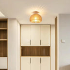 Modern Japanese Pumpkin Wooden Ceiling Light
