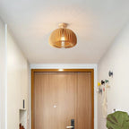 Modern Japanese Pumpkin Wooden Ceiling Light