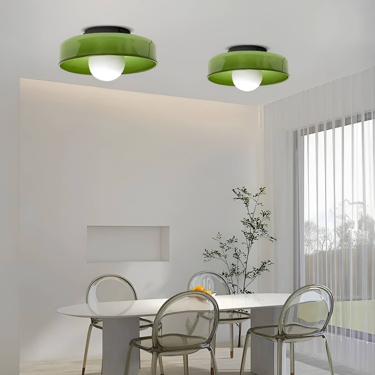 Morandi Decorative Round Glass Ceiling Light