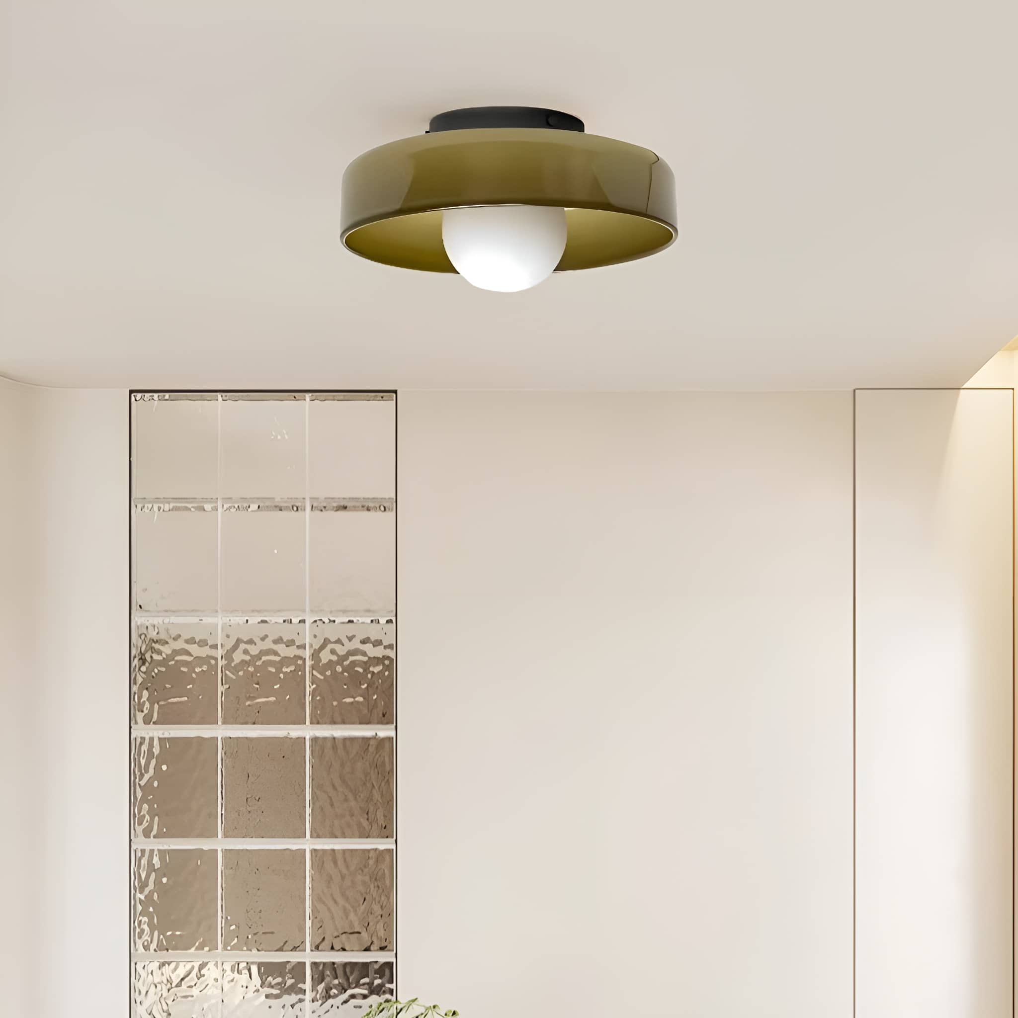 Morandi Decorative Round Glass Ceiling Light